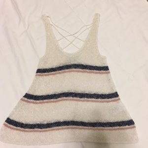 American Eagle, knit tank with super cute back